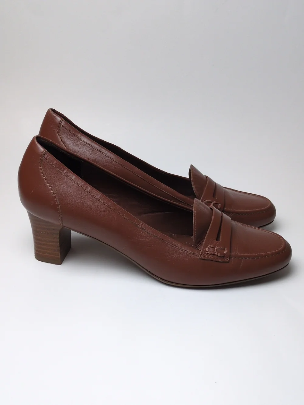 Brooks Brothers Brown Leather Block 2